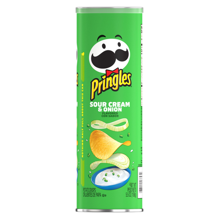 Pringles Sour Cream & Onion Potato Crisps Chips 5.2oz