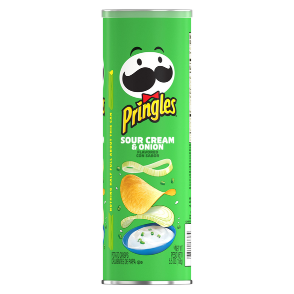 Pringles Sour Cream & Onion Potato Crisps Chips 5.2oz