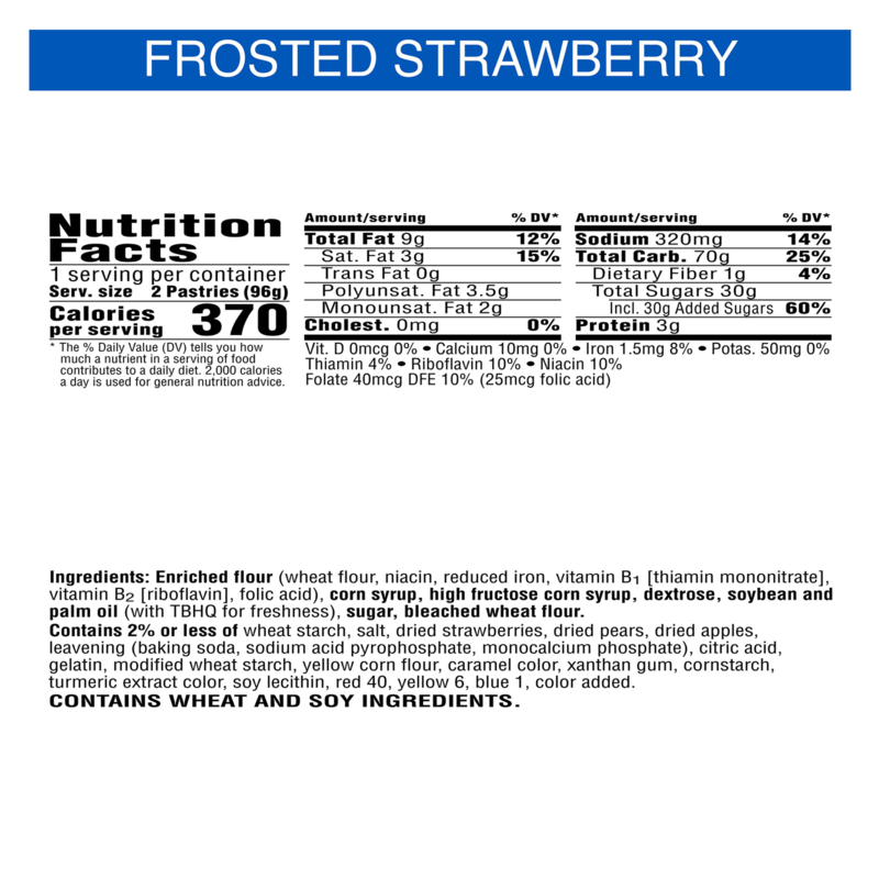 Pop-Tarts Frosted Strawberry Toaster Pastries 2ct