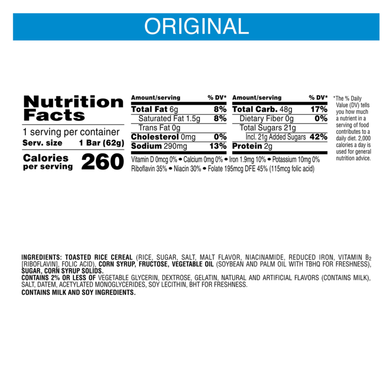 Kellogg's Rice Krispies Treats Original Crispy Marshmallow Squares 2.2oz