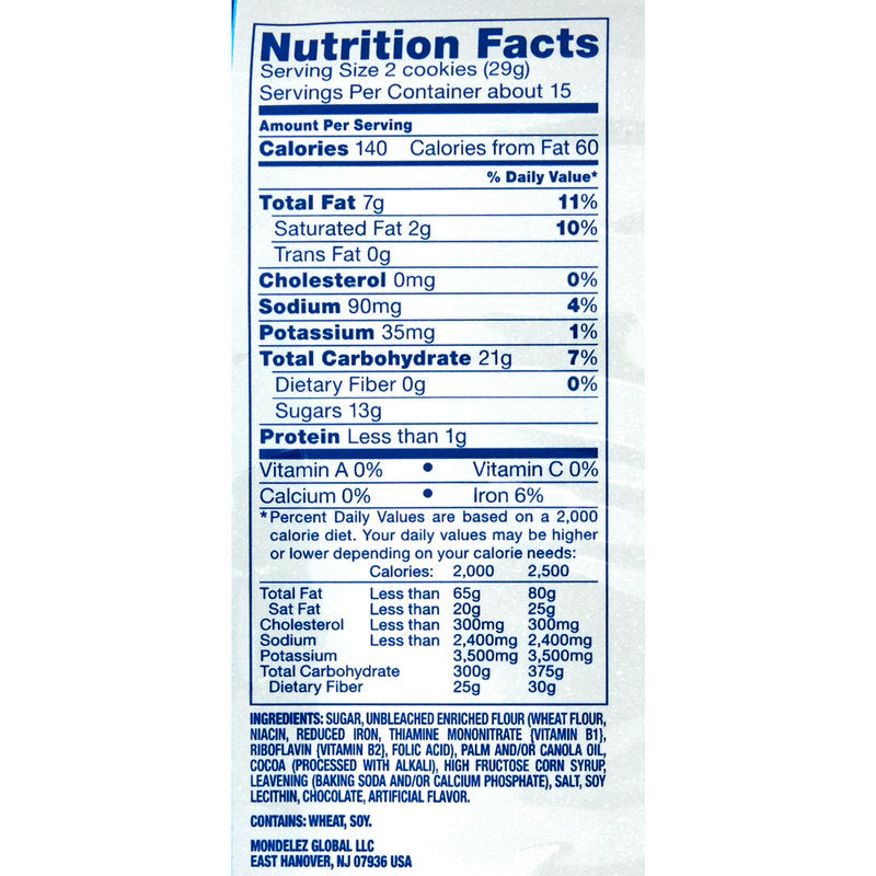 Oreos Double Stuff Chocolate Sandwich Cookies 15.35oz