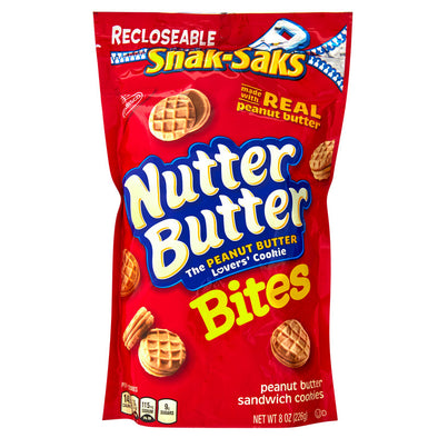 Nutter Butter Bites Mini Peanut Butter Sandwich Cookies 8oz