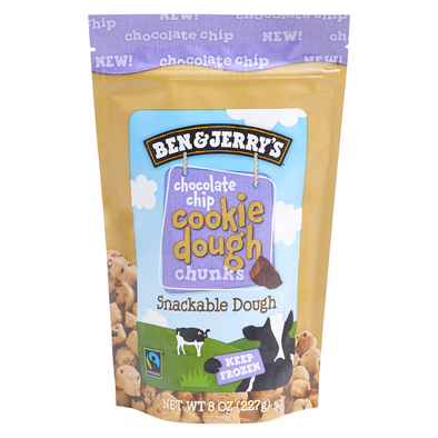 Ben & Jerry's Frozen Chocolate Chip Cookie Dough Chunks 8oz