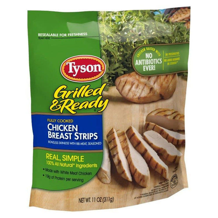 Tyson Grilled & Ready Frozen Chicken Breast Strips 11oz
