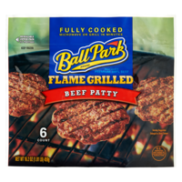 Ball Park Frozen Flamed Grilled Original Beef Patties 6ct 16.2oz