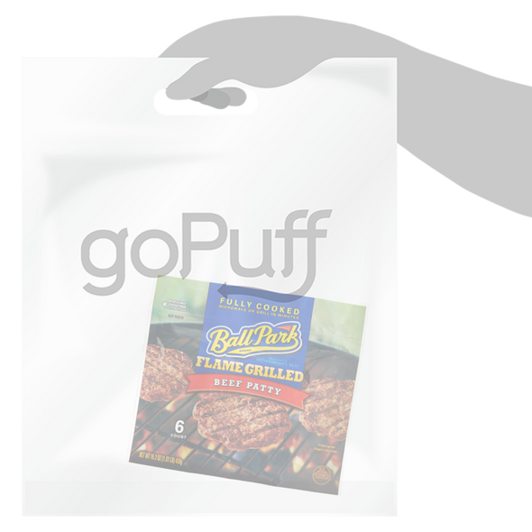 Ball Park Frozen Flamed Grilled Original Beef Patties 6ct 16.2oz