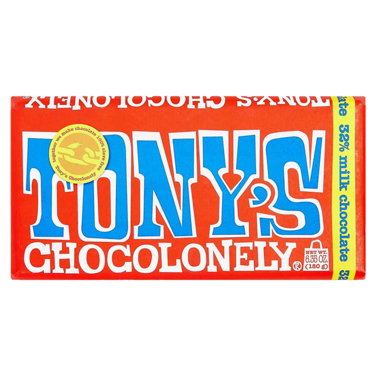 Tony's Chocolonely 32% Milk Chocolate Bar 6.35oz