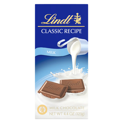 Lindt Classic Recipe Milk Chocolate Bar 4.4oz