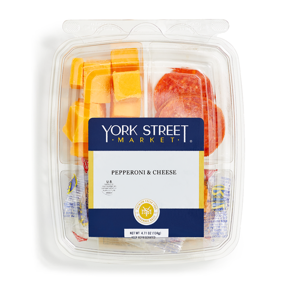 York Street Pepperoni & Cheese Snack Box 4.6oz