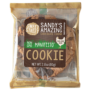 Amazing Chocolate Chunk Manifesto Cookie - Sweet Street Sandy's - 2.8 oz