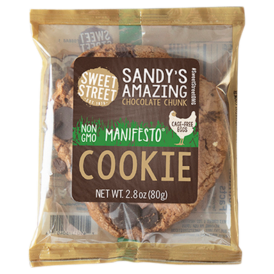 Amazing Chocolate Chunk Manifesto Cookie - Sweet Street Sandy's - 2.8 oz