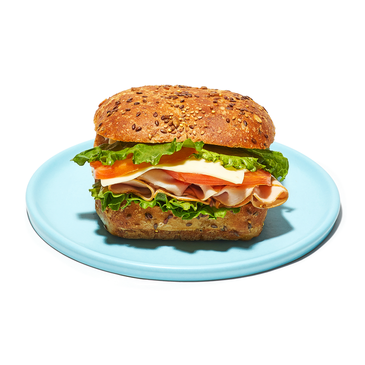 York Street Smoked Turkey & Swiss Multigrain Roll 9.73oz
