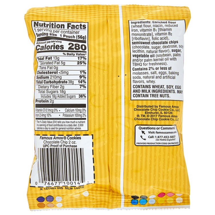 Famous Amos Bite Size Chocolate Chip Cookies 2oz