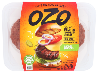 OZO Foods Plant-Based Burgers 2ct