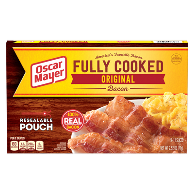 Oscar Mayer Original Fully Cooked Bacon 2.52oz