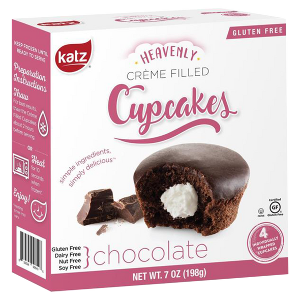 Katz Gluten Free Creme Filled Chocolate Cupcakes 7oz