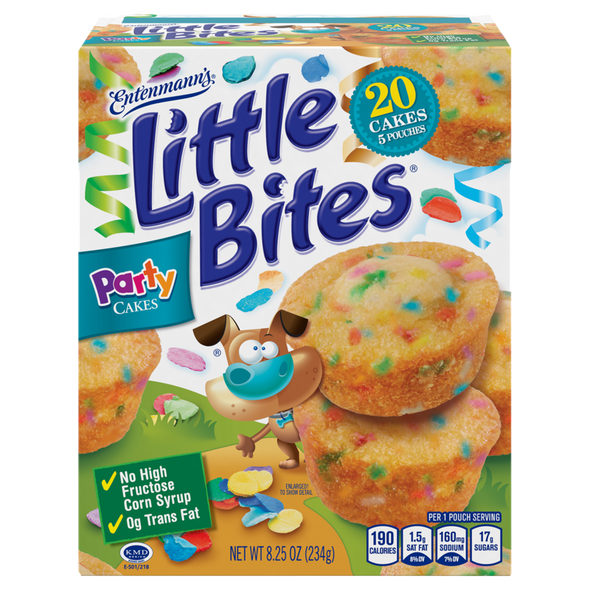 Entenmann’s Little Bites Party Cake Muffins 4ct 12pk