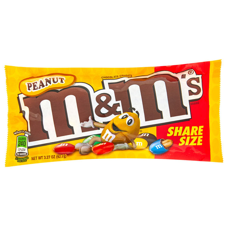M&M's Peanut Chocolate Candies Share Size 3.27oz