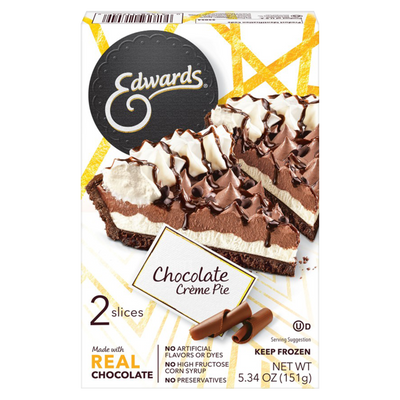 Edwards Frozen Hershey's Chocolate Cream Pie Slices 2ct 5.34oz