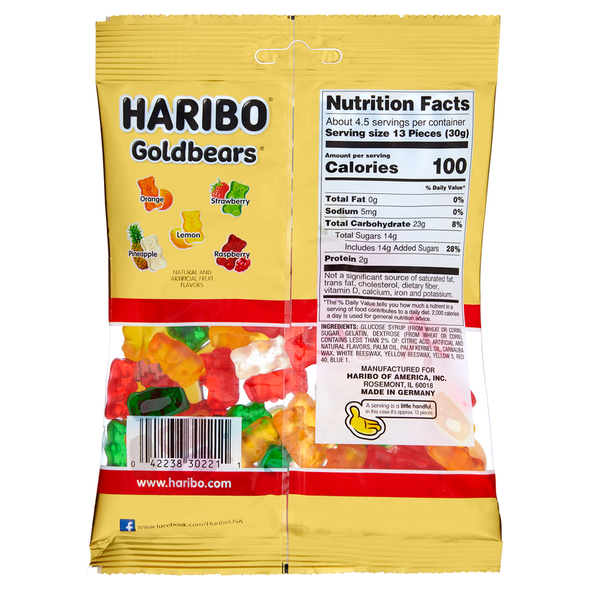 Haribo Goldbears Gummi Bears 5oz