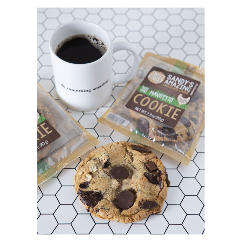 Amazing Chocolate Chunk Manifesto Cookie - Sweet Street Sandy's - 2.8 oz