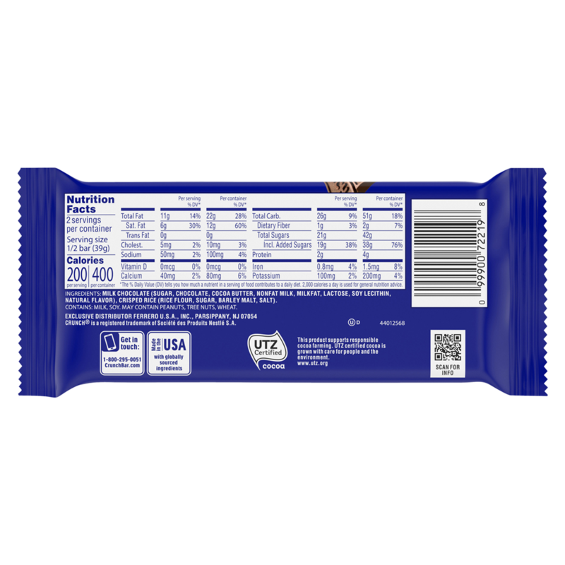 Crunch King Size Bar 2.75oz