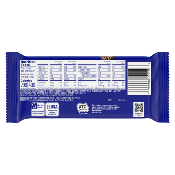 Crunch King Size Bar 2.75oz