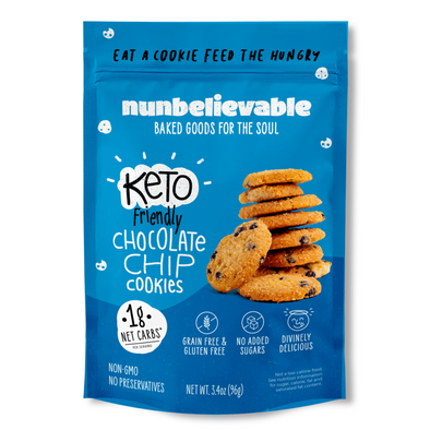 Nunbelievable Keto Chocolate Chip Cookies 3.4oz