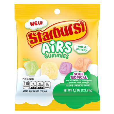 Starburst Airs Sour Tropical 4.3oz