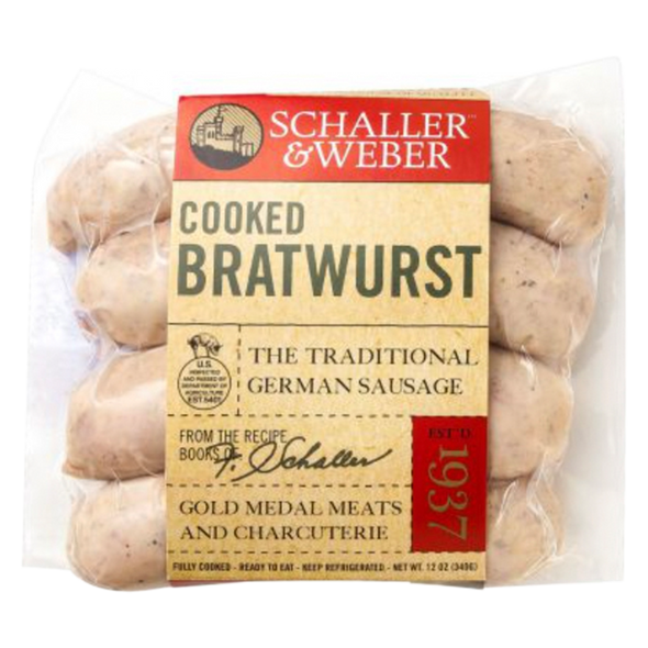 Schaller & Weber Sausage Cooked Bratwurst 12oz