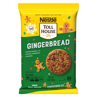 Nestle Toll house Gingerbread Cookies Ready to Bake Dough 24ct 14oz