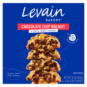 Levain Bakery Chocolate Chip Walnut Frozen Fully-Baked Cookies 8ct