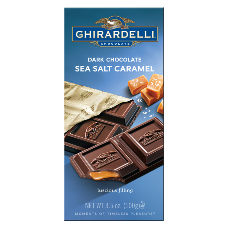 Ghirardelli Dark Chocolate Sea Salt Caramel Bar 3.5oz