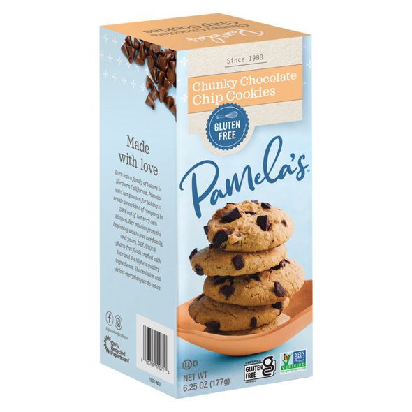 Pamela's Gluten Free Chunky Chocolate Chip Cookies 6.25oz box