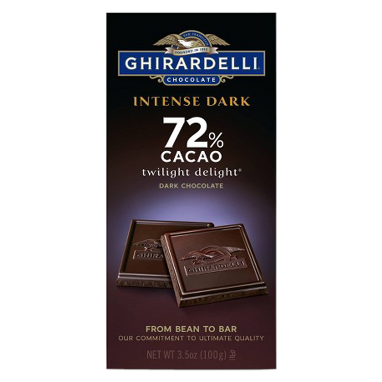 Ghirardelli 72% Cacao Twilight Delight Intense Dark Bar 3.5oz