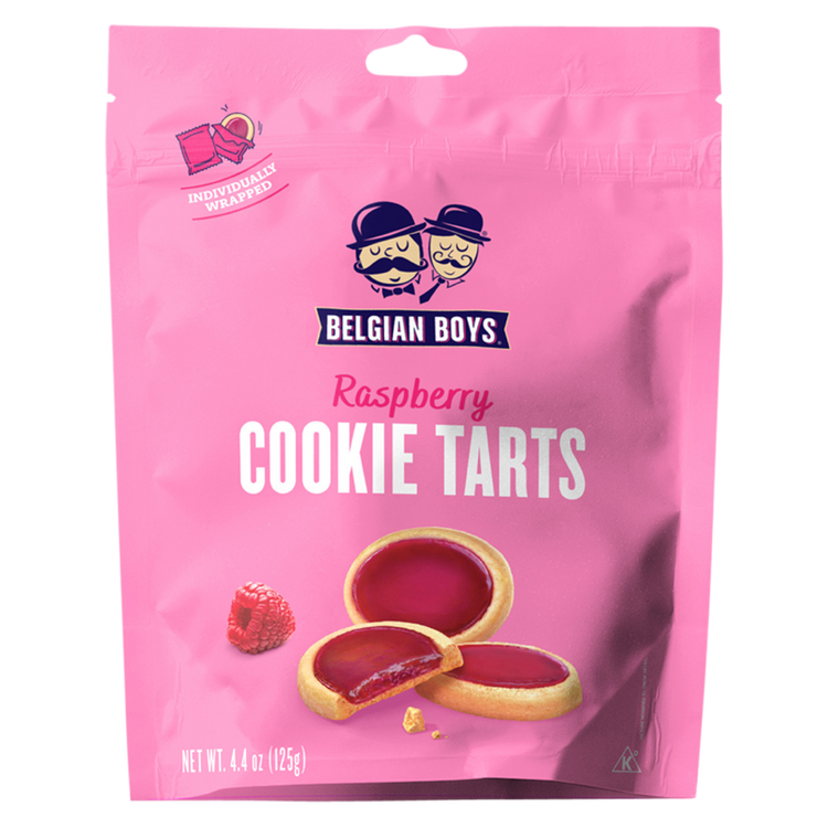 Belgian Boys Raspberry Cookie Tarts 4.4oz