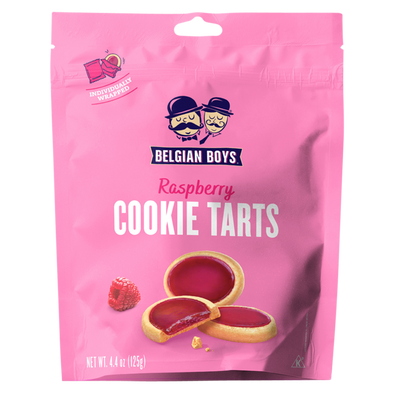 Belgian Boys Raspberry Cookie Tarts 4.4oz