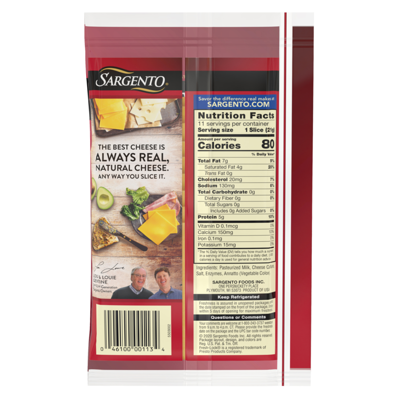Sargento Natural Sharp Cheddar Cheese Slices 11ct 8oz