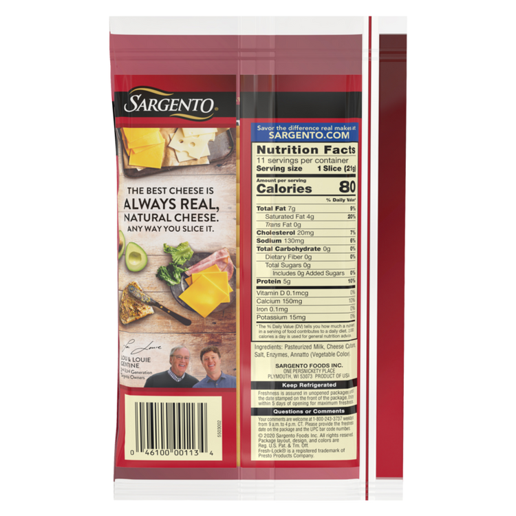 Sargento Natural Sharp Cheddar Cheese Slices 11ct 8oz