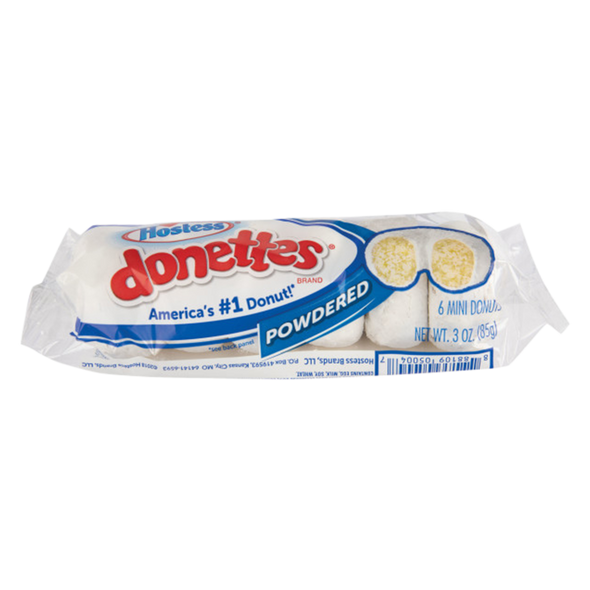 Hostess Donettes Powdered Mini Donuts Single Serve 6ct