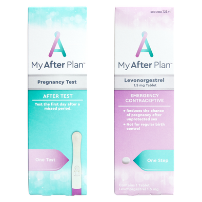 My After Plan Emergency Contraceptive Pill &amp; Pregnancy Test