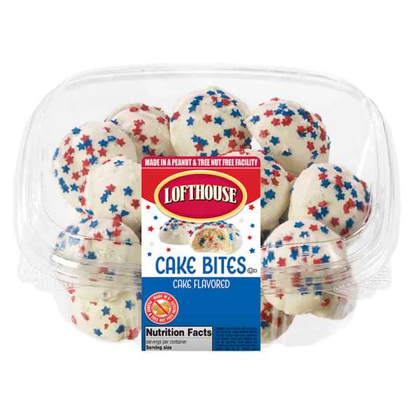 Lofthouse Patriotic Cake Bites 8oz