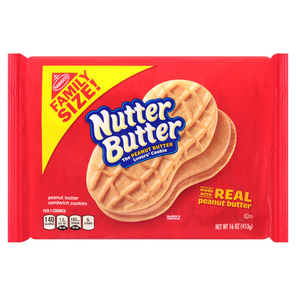 Nutter Butter Peanut Butter Sandwich Cookies 16oz