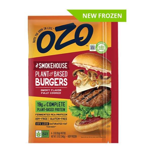 OZO Foods Plant-Based Smokehouse Burgers 4ct