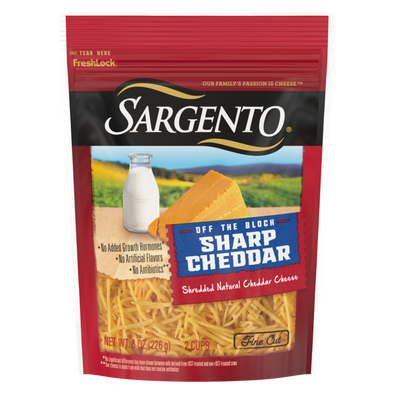 Sargento Natural Shredded Fine Cut Sharp Cheddar Cheese 8oz