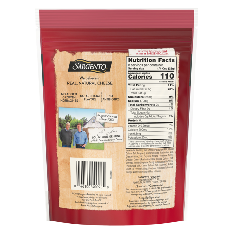 Sargento Natural Shredded Fine Cut 4 Cheese Mexican Blend 8oz