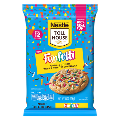 Nestle Toll House Funfetti Cookies Ready to Bake Dough 12ct 14oz