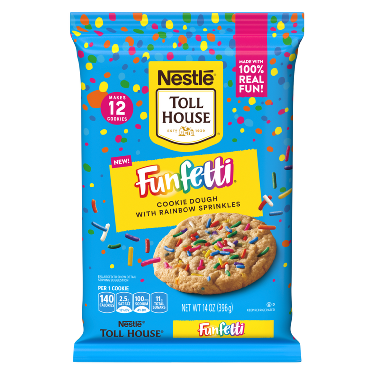 Nestle Toll House Funfetti Cookies Ready to Bake Dough 12ct 14oz