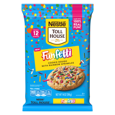 Nestle Toll House Funfetti Cookies Ready to Bake Dough 12ct 14oz