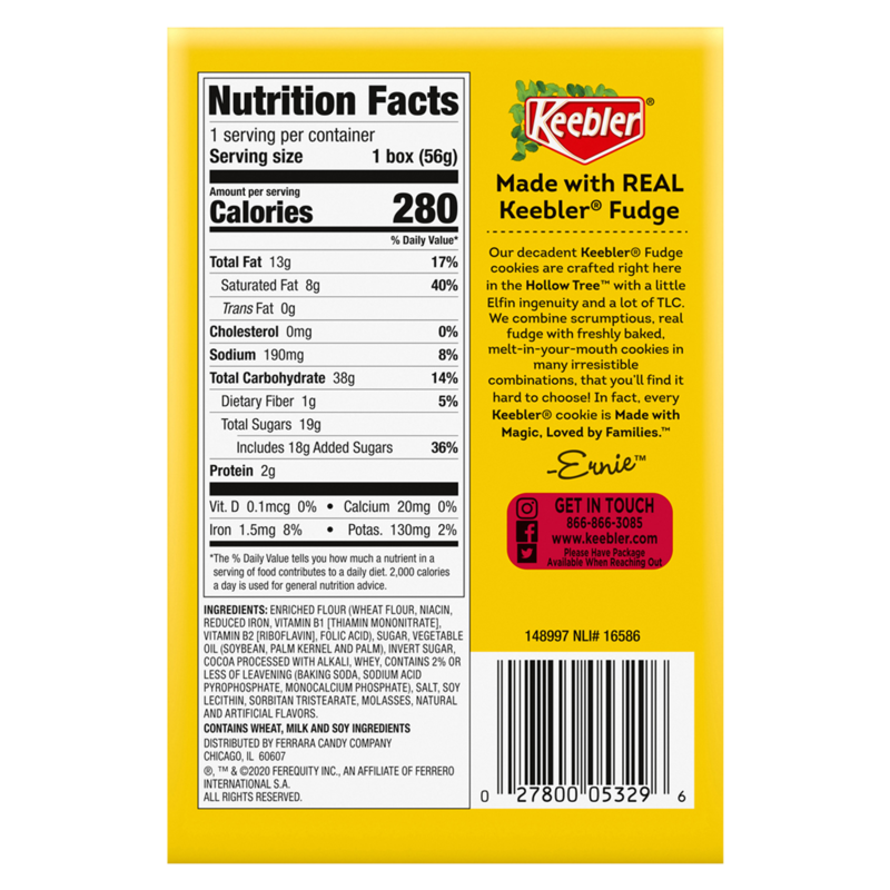 Keebler Fudge Stripes Minis 2oz Box